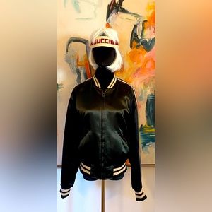 Gucci Reversible Bomber Jacket. Green/Red/Black.Unisex